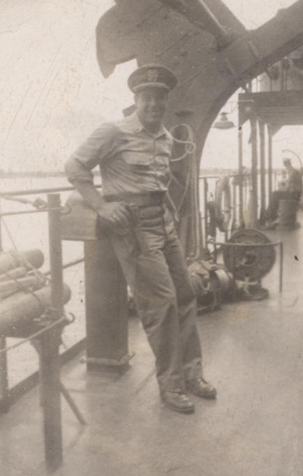 Lt._(JG)_Stanley_Yokell_Officer_of_the_Deck,_Subic_Bay_December_1944.jpg